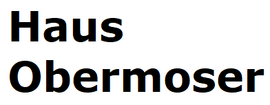 Logo Haus Obermoser