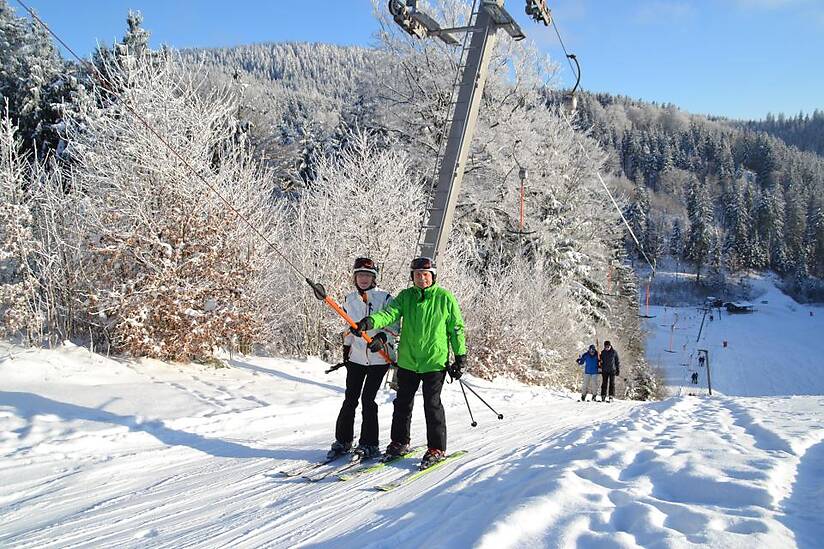 PistkartaSkidområde Bergwiesenlift / Schwarzenbach am Wald