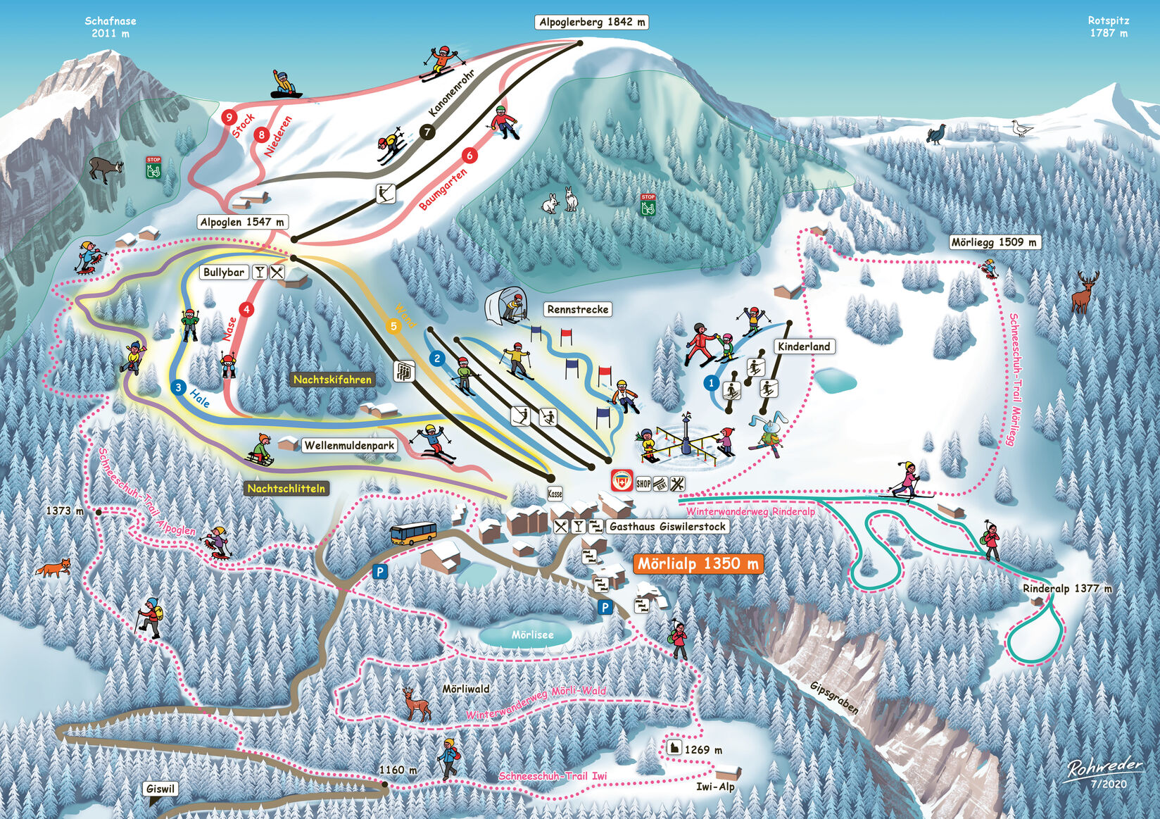 PistkartaSkidområde Mörlialp
