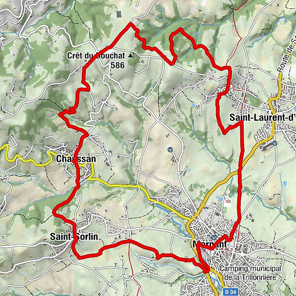 Circuit Vtt N Bleu Bassin Du Haut Mornantet Bergfex