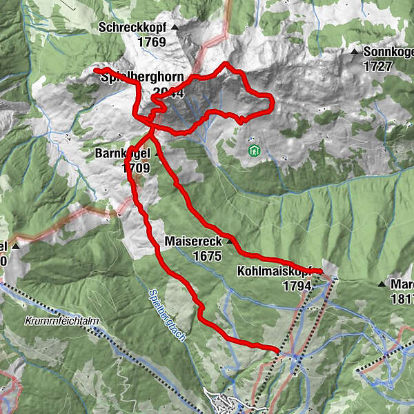 Spielberghorn Bergfex Wanderung Tour Salzburger Land