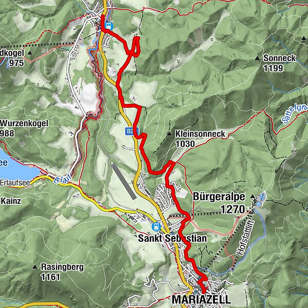 OÖ Mariazellerw... - BERGFEX - Pilgerweg - Tour Niederösterreich