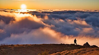 Hiking alone on the beautiful Mountain "RAX" in Austria