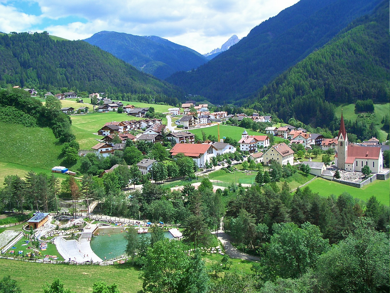 BERGFEX Cartina panoramica Luson Mappa Luson Pascolo Luson