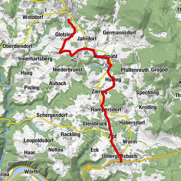 Pferdebahn Radweg Bergfex Wanderung Tour Bayern