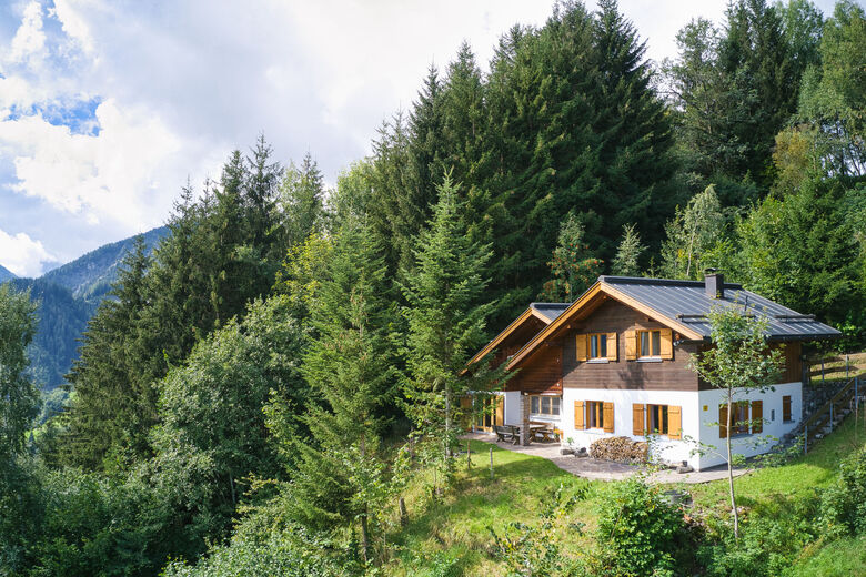 Waldhütte Panorama Tschengla