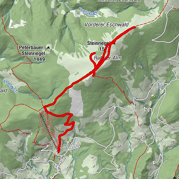 Bezirk Weiz Hauereck Steinriegel Krieglach BERGFEX Wanderung