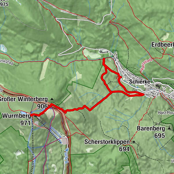 Braunlage Wurmberg Wurmbergalm Eulenbrunnen BERGFEX Wanderung