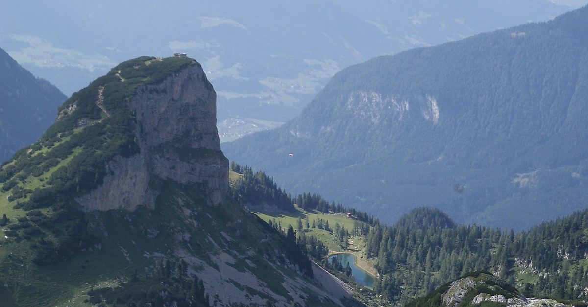 Hochiss Start Bergstation Rofanseilbahn Hochiss Dalfaz Alm