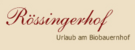 Логотип Rössingerhof
