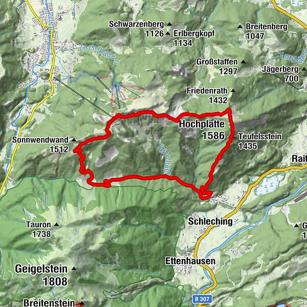 Oberau Hochplatte Kampenwand Hauptgipfel Aschau Im Chiemgau