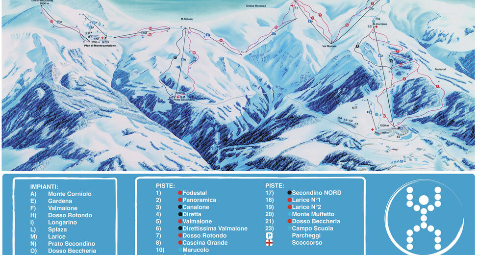 Piste map Ski resort Montecampione