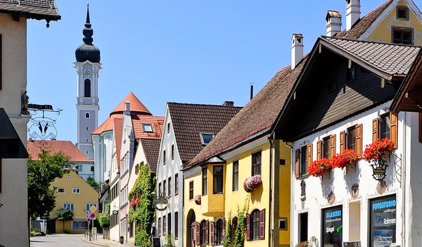 BERGFEX Panoramakarte Dießen am Ammersee Karte Dießen am Ammersee