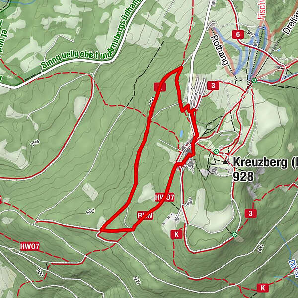 Rhön Rundweg 2 Kreuzberg Bischofsheim Rhön Bergfex Wanderung Tour Bayern 4861