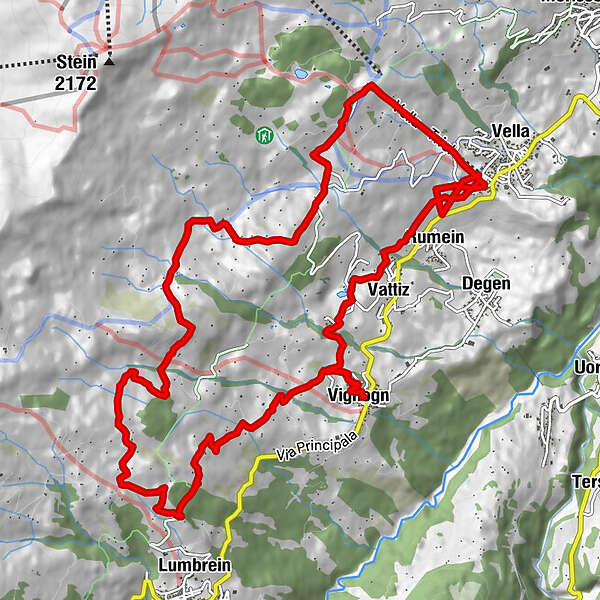 VignognVellaTrielvignogn BERGFEX Winterwandern Tour Graubünden