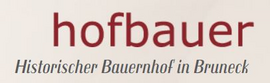 Logo Hofbauer - historischer Bauernhof