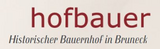 Логотип фон Hofbauer - historischer Bauernhof