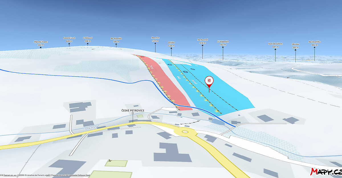 Bergfex Mapa Stok W Esk Petrovice Mapa Panoramiczna Esk