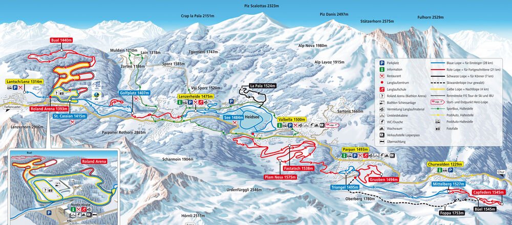 Loipenplan Lenzerheide