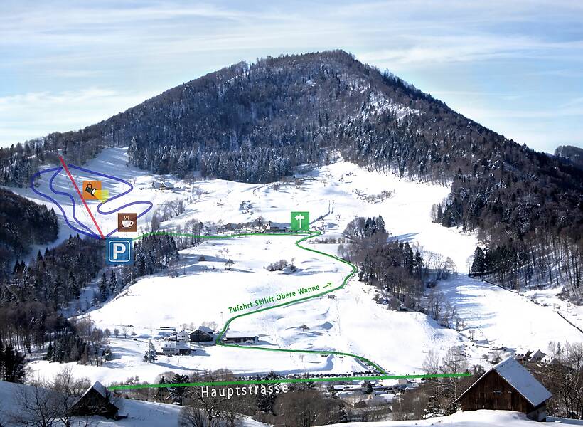 PistenplanSkigebiet Langenbruck