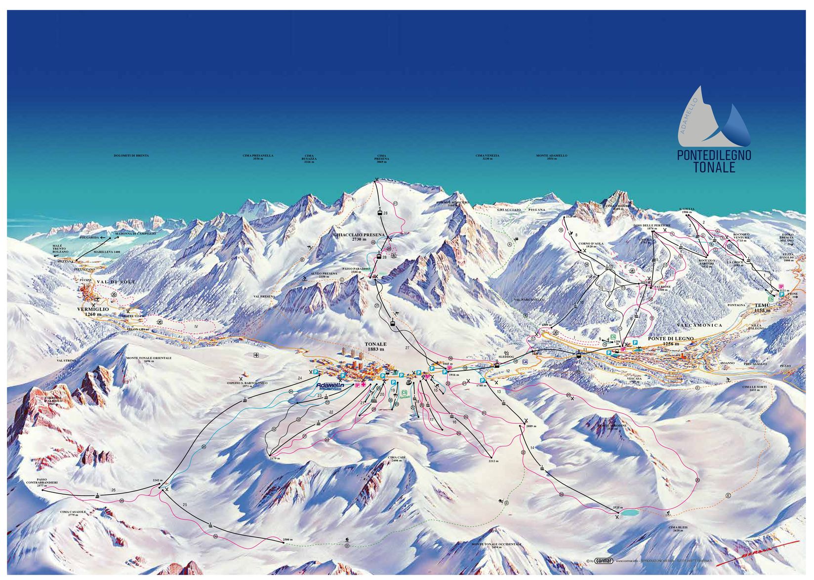 Bergfex Mapa Stokow Passo Tonale Adamello Ski Val Di Sole Mapa Panoramiczna Passo Tonale Adamello Ski Val Di Sole Mapa Passo Tonale Adamello Ski Val Di Sole