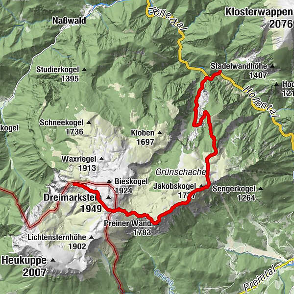 Haute Route 3. Etappe: Weichtalhaus – Habsburghaus - BERGFEX ...