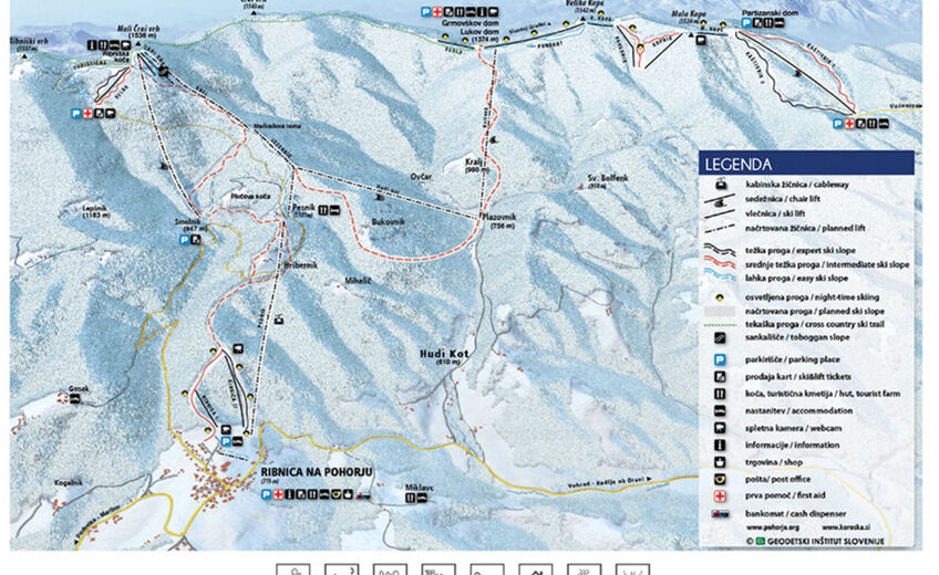 Plan de piste Station de ski Kope