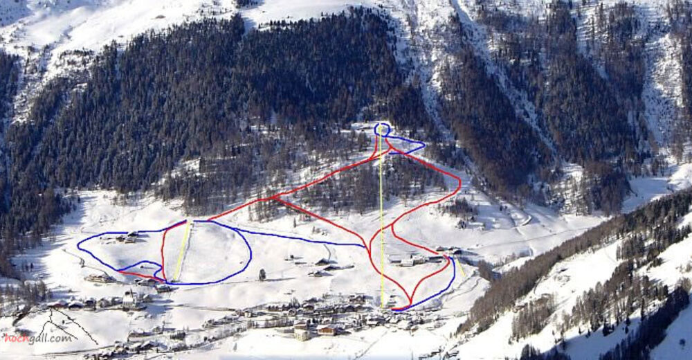 План лыжни Лыжный район Rein in Taufers - Tauferer Ahrntal