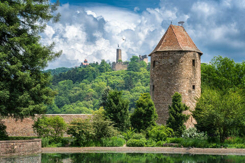 Schlosspark und Burgen in Weinheim