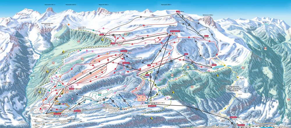 Loipenplan Flumserberg