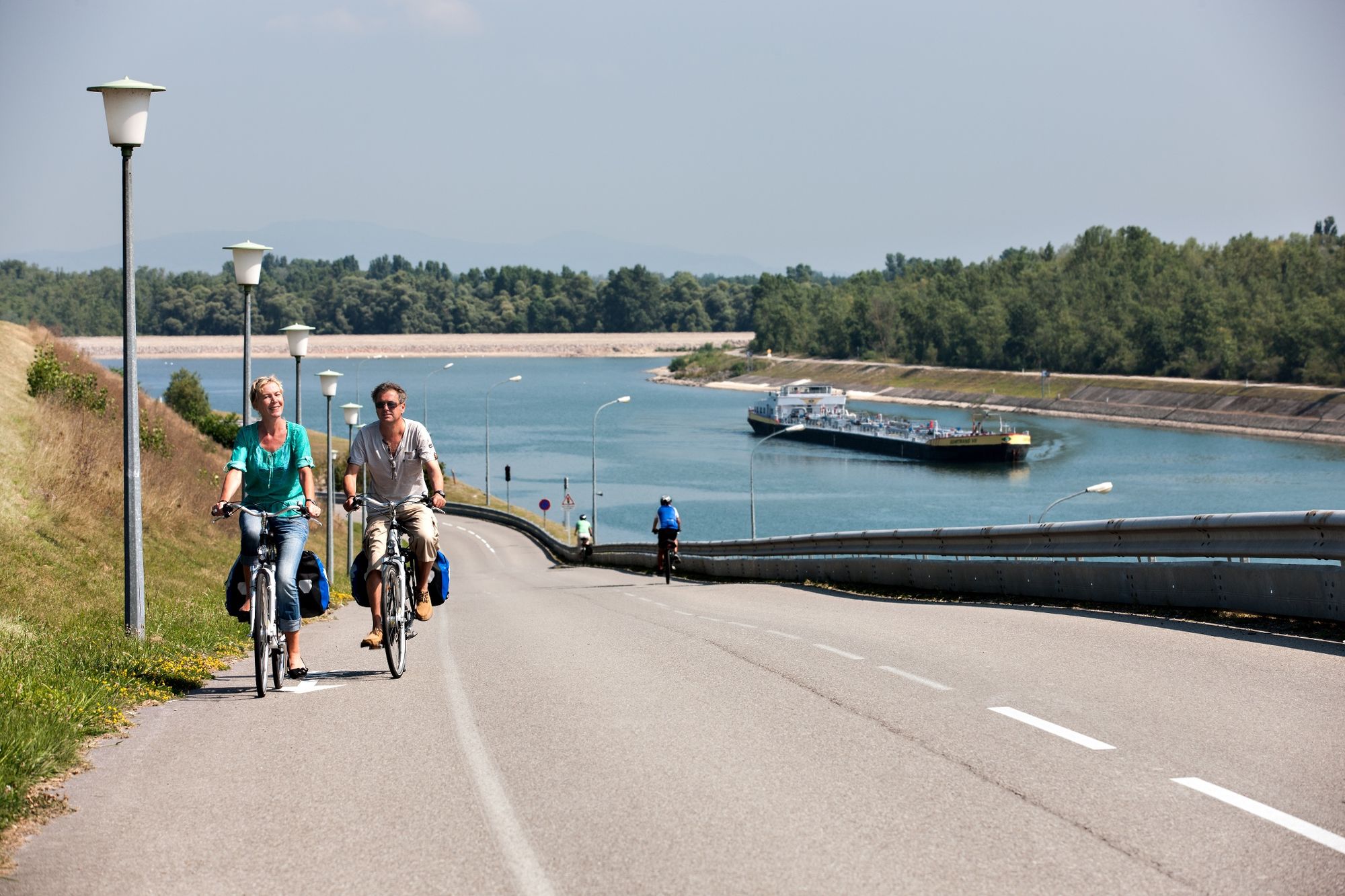 EuroVelo 15 The Rhine cycle route Huningue Lauterbourg