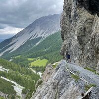 «il Quar» - Abgestiegener Biker