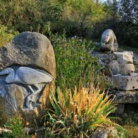 Barterand-See - behauene Felsen