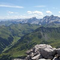 Blick vom Saulakopf Richtung Drusenstock