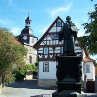 Das Lutherdenkmal in Möhra