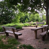 Biodiversitätsplatz Herxheim Picknickbänke