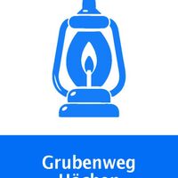 Wegemarkierungszeichen Grubenweg Höchen