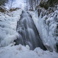 Todtnauer Wasserfall im Winter