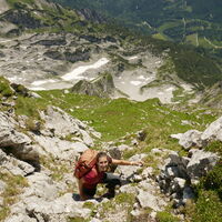 dann nochmal eine kurze Steilstufe