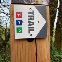 Markierung des Wander-Trail-Bereichs von Contrevoz