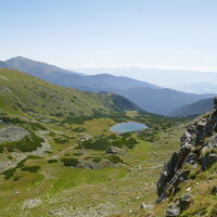auch wenn die Rinne steil und anstrengend ist, eine kleine Pause mit dem Ausblick und alles ist vergessen