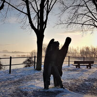 Spanischer Offizier im Winter