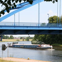 Schiff auf der Weser bei Hoya