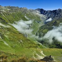 Blick ins „Große Fleißtal“ mit dem „Hocharn“ 3254 hm
