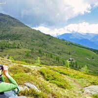 Winzig nur noch die Hütten der Winklerner Viehalm