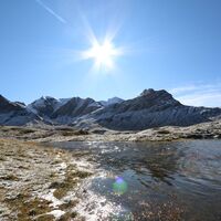 Die Greina mit ihren Wasserläufen