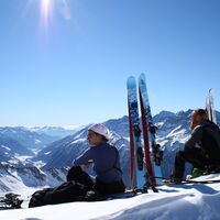 Am Gipfel in Richtung Süden