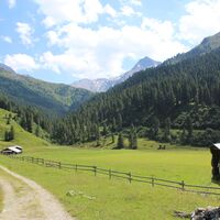Richtung Lizumer Hütte auf der alternativ Route