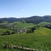 Blick oberhalb des Scheibenfelsen