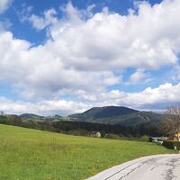 Ausblick vom Hochweg bei Passail, Naturpark Almenland in der Oststeiermark